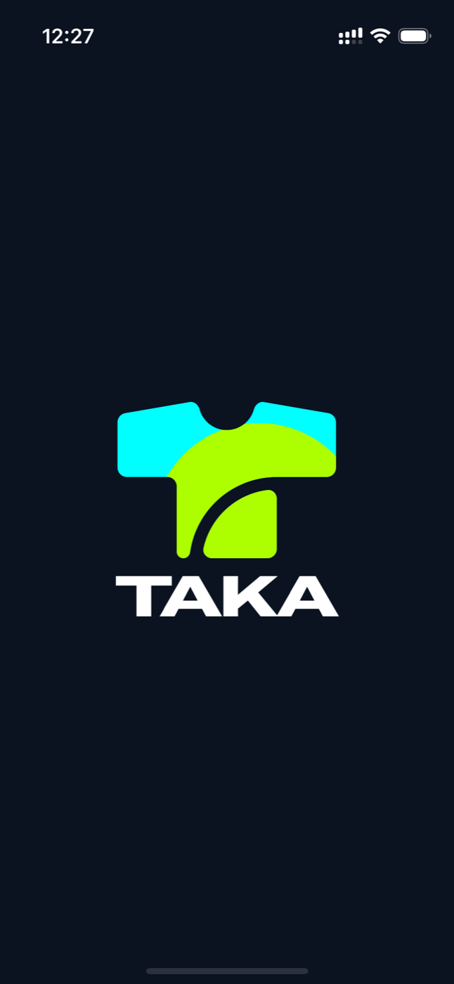 TAKA mobile brand screen