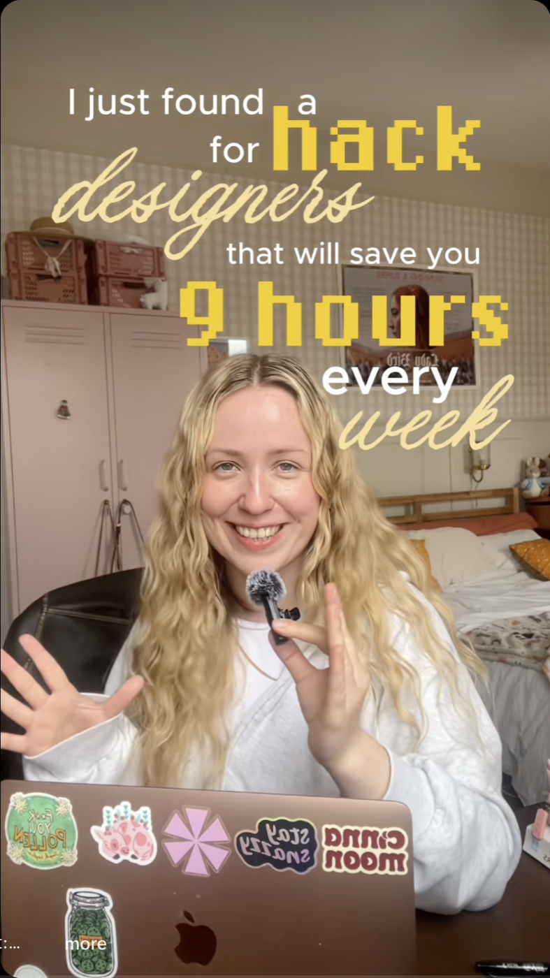 TikTok about a design hack in Cursor