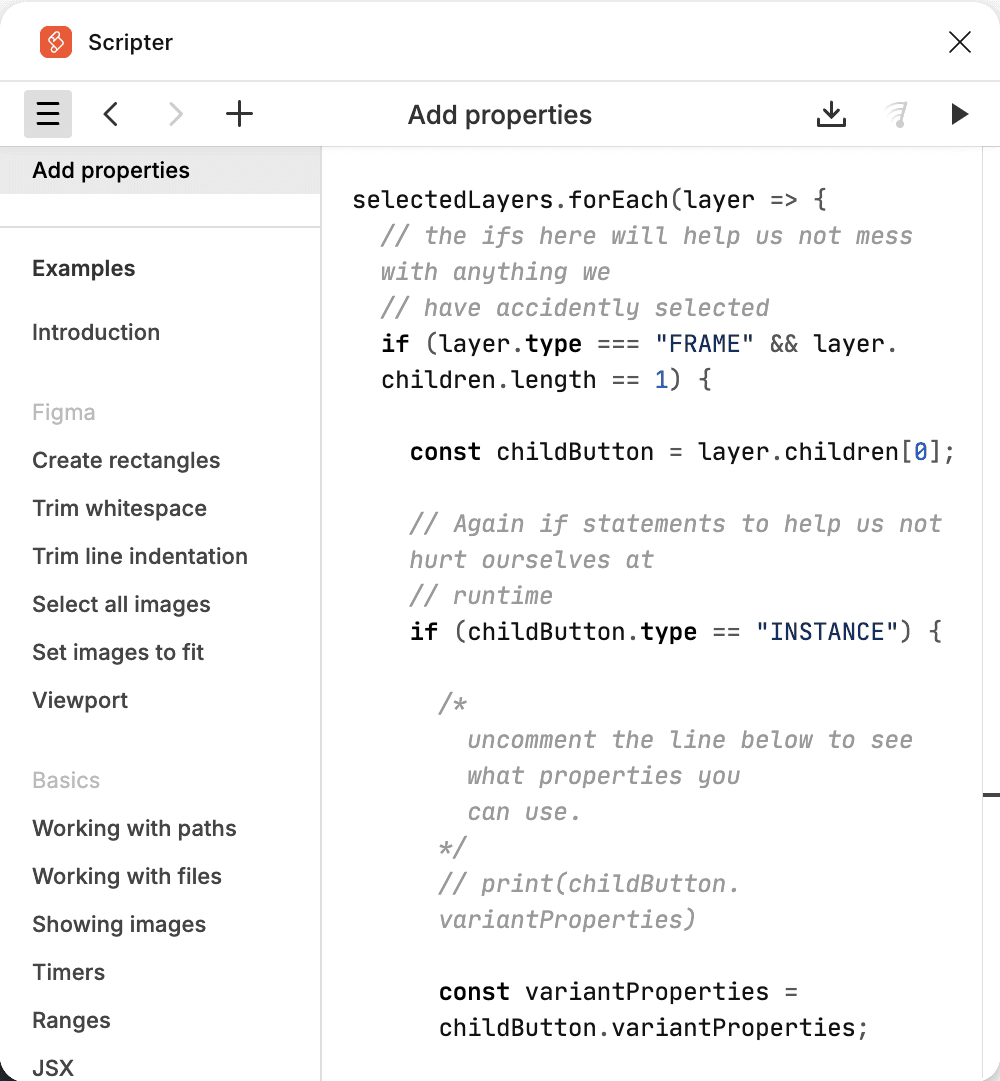 Figma Scripter plugin used to wrap components without detaching instances